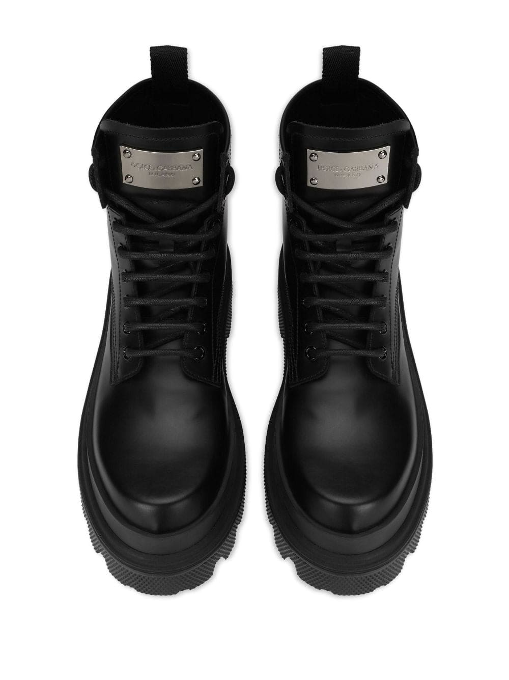 Dolce & Gabbana Leather Laced Up Boots | Banlieue91