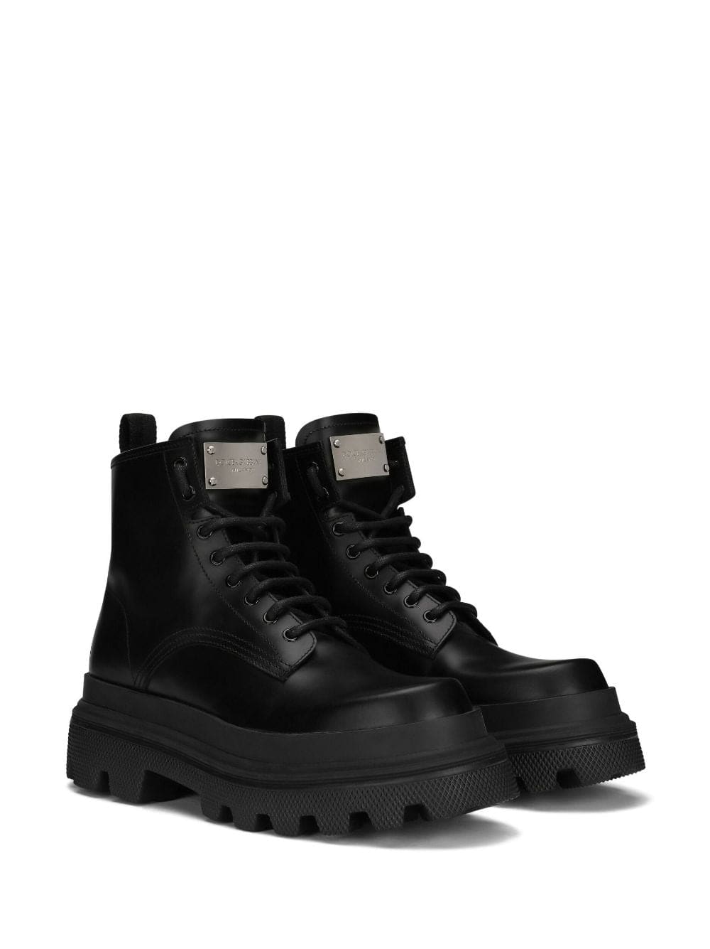 Dolce & Gabbana Leather Laced Up Boots | Banlieue91
