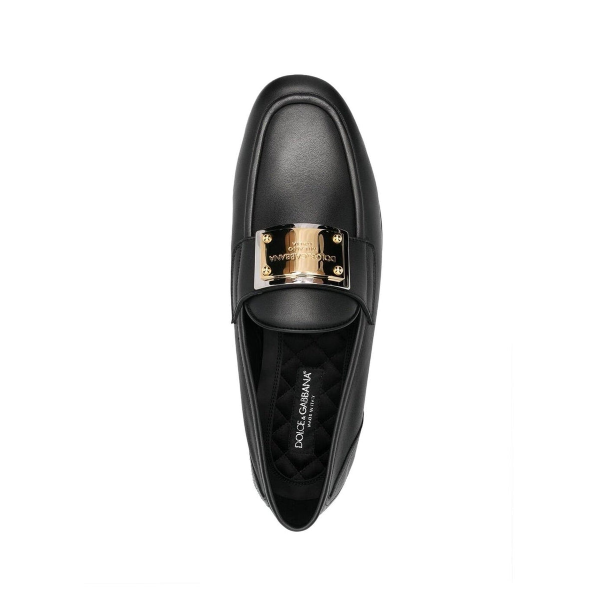 Dolce & Gabbana Leather Logo Loafers | Banlieue91