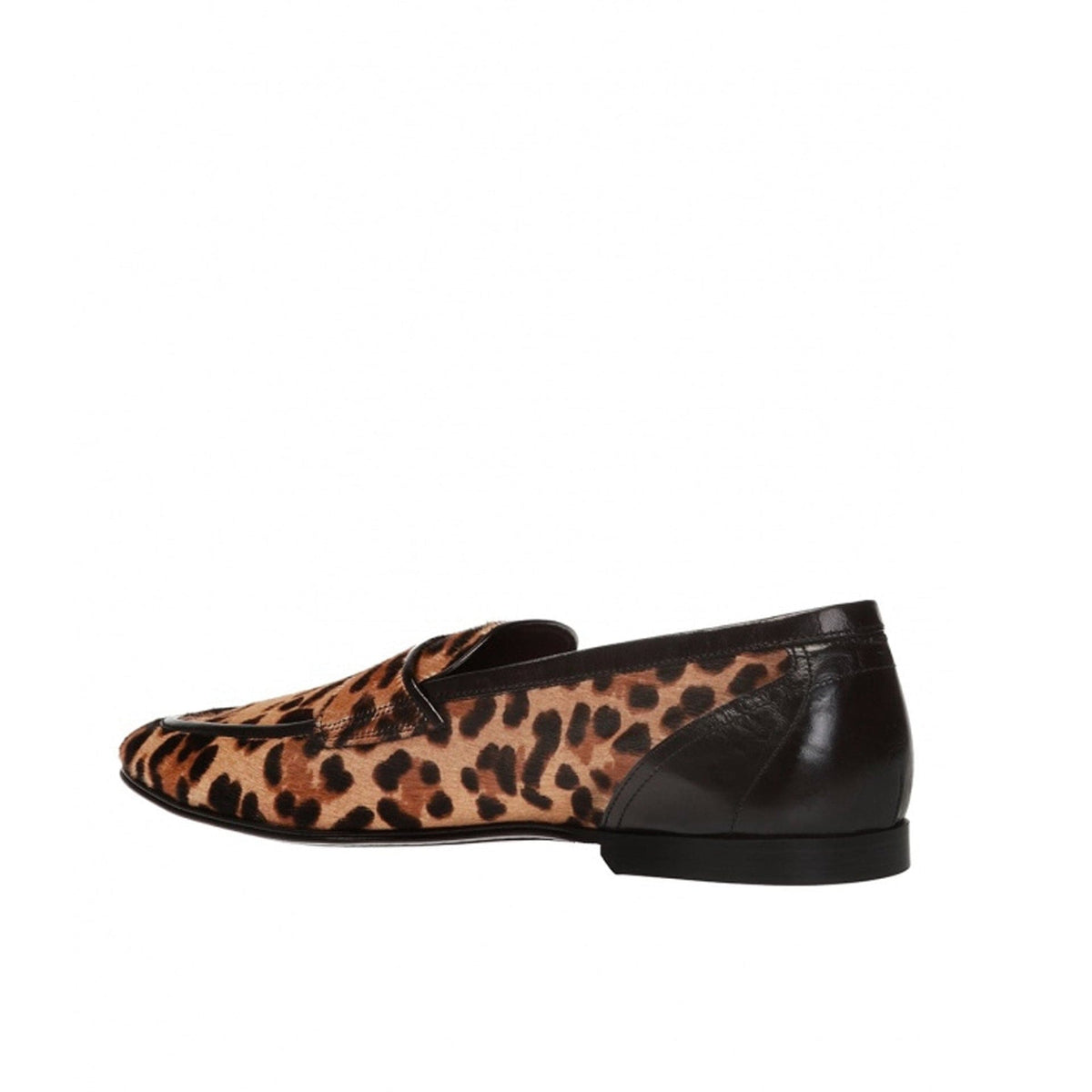 Dolce & Gabbana Leopard Print Pony Hair Loafers | Banlieue91