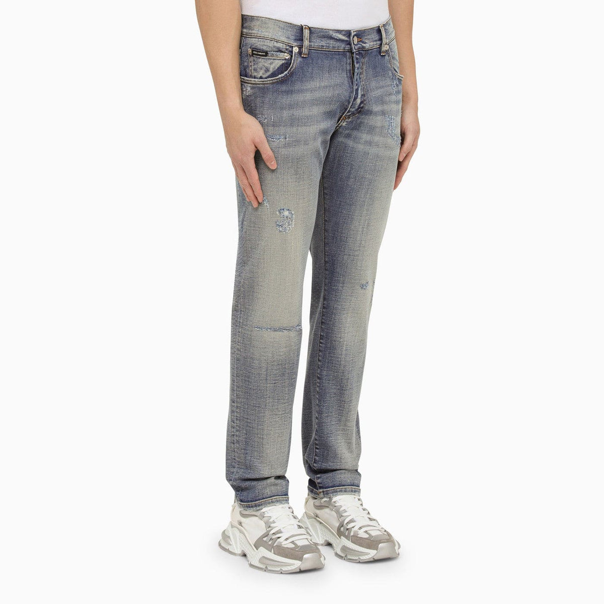 Dolce&Gabbana Light Blue Washed Slim Jeans | Banlieue91