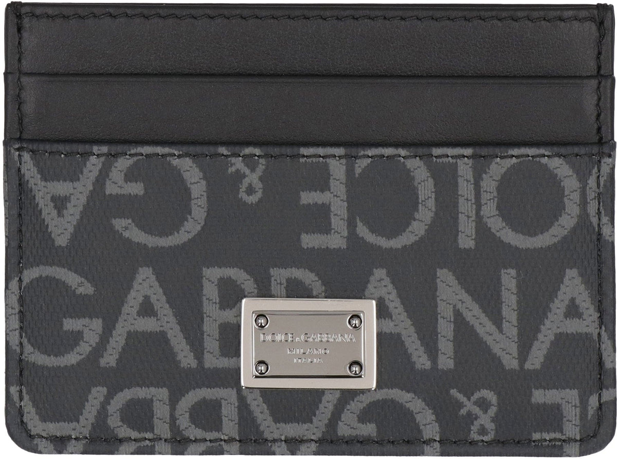 DOLCE & GABBANA Logo Detail Mini Leather Card Holder | Banlieue91
