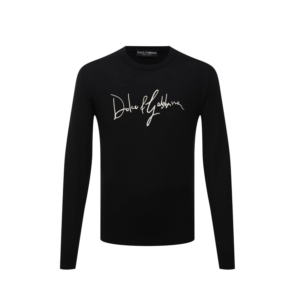 Dolce & Gabbana Logo Embroidered Wool Sweater | Banlieue91