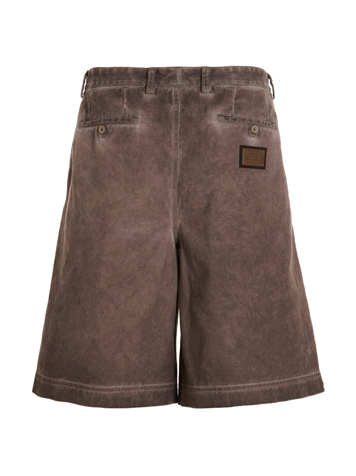 Dolce & Gabbana Logo Plaque Denim Bermuda Shorts | Banlieue91