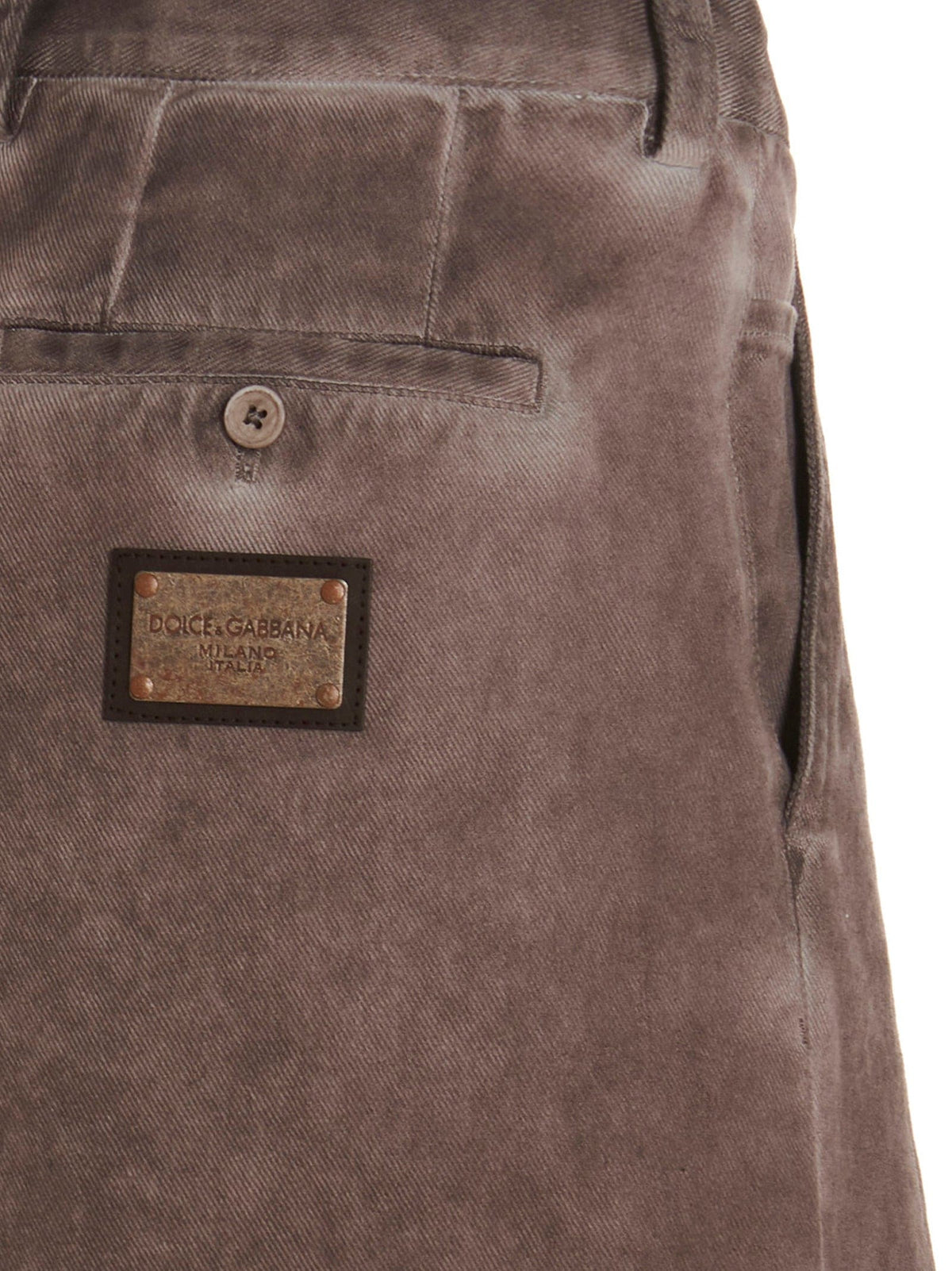 Dolce & Gabbana Logo Plaque Denim Bermuda Shorts | Banlieue91