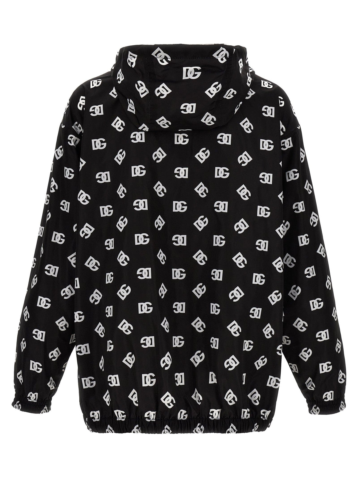 Dolce & Gabbana Logo Print Hooded Jacket | Banlieue91