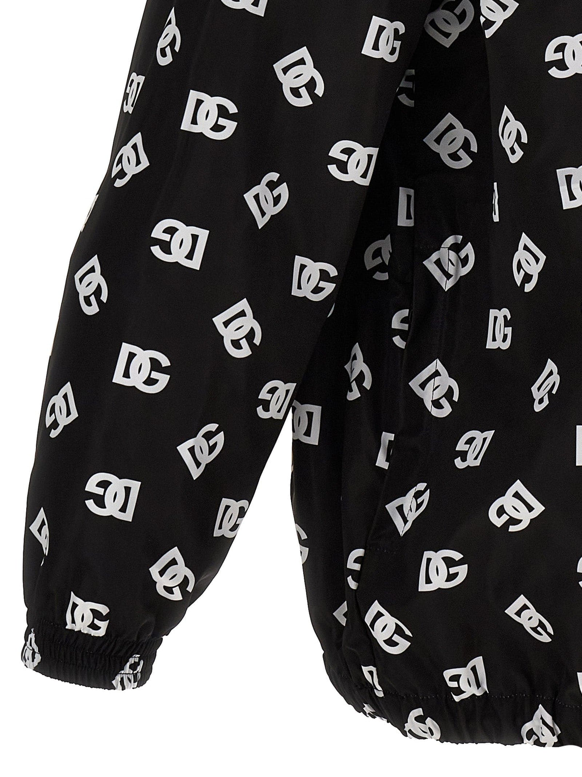 Dolce & Gabbana Logo Print Hooded Jacket | Banlieue91