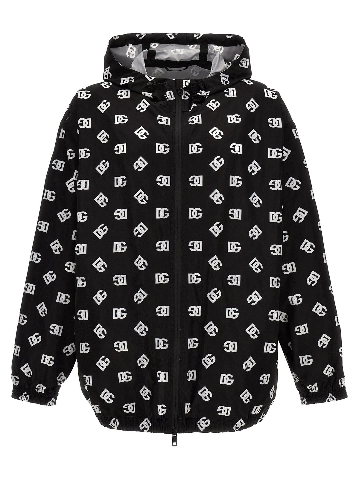 Dolce & Gabbana Logo Print Hooded Jacket | Banlieue91