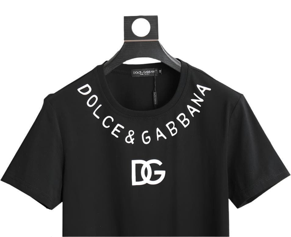 Dolce & Gabbana T-Shirt Without Collar 'Black & White' | Banlieue91