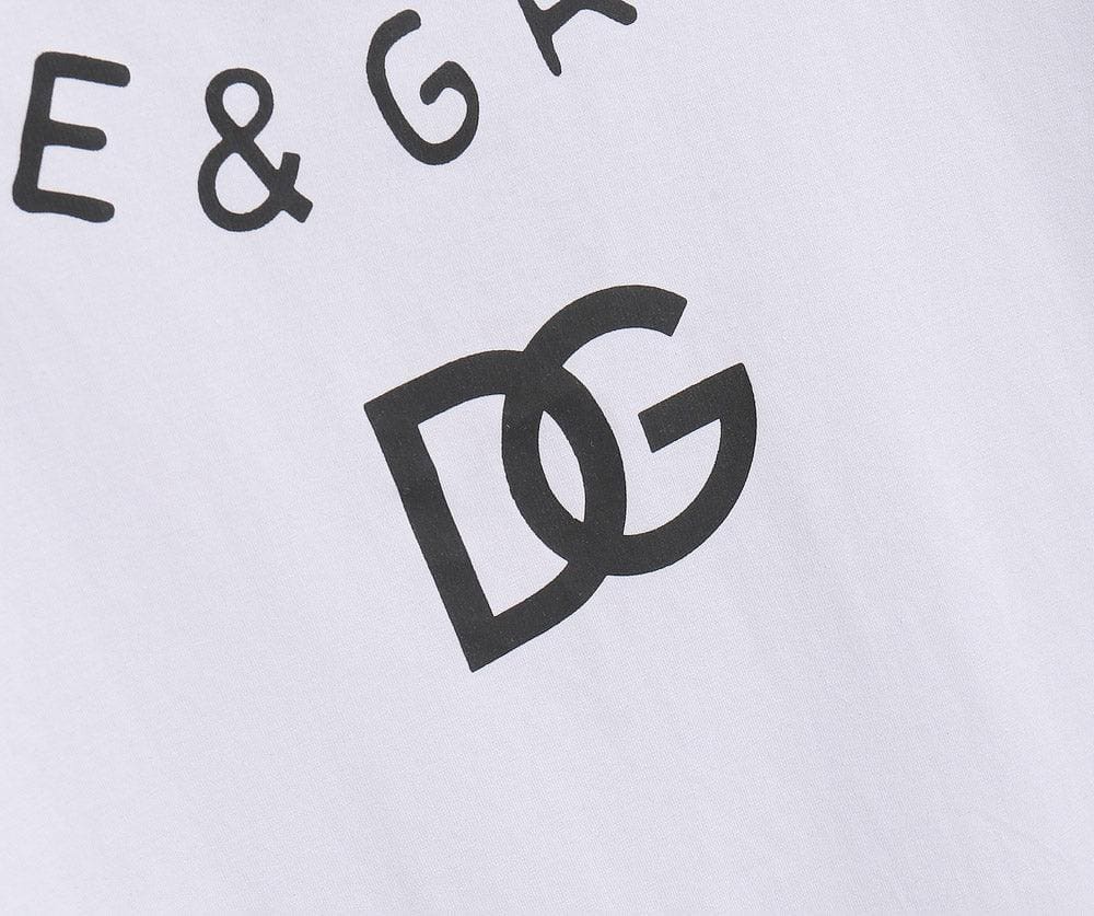 Dolce & Gabbana T-Shirt Without Collar 'White & Black' | Banlieue91