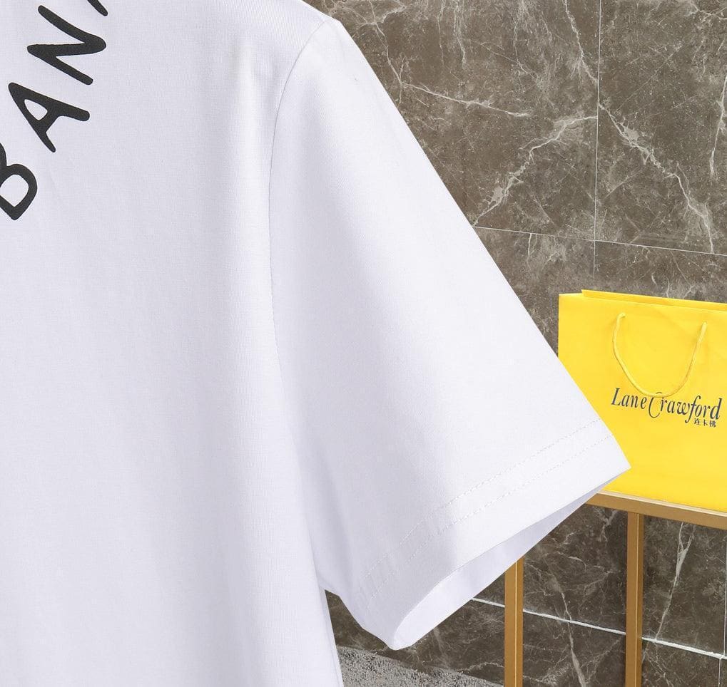 Dolce & Gabbana T-Shirt Without Collar 'White & Black' | Banlieue91