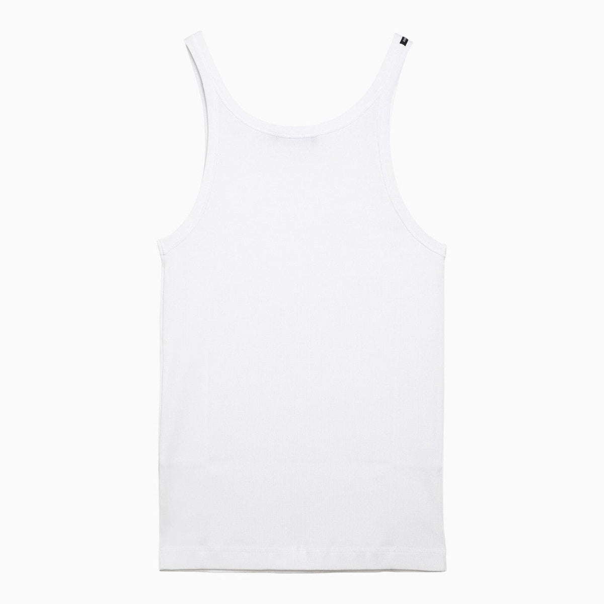 Dolce&Gabbana White Ribbed Cotton Tank Top | Banlieue91