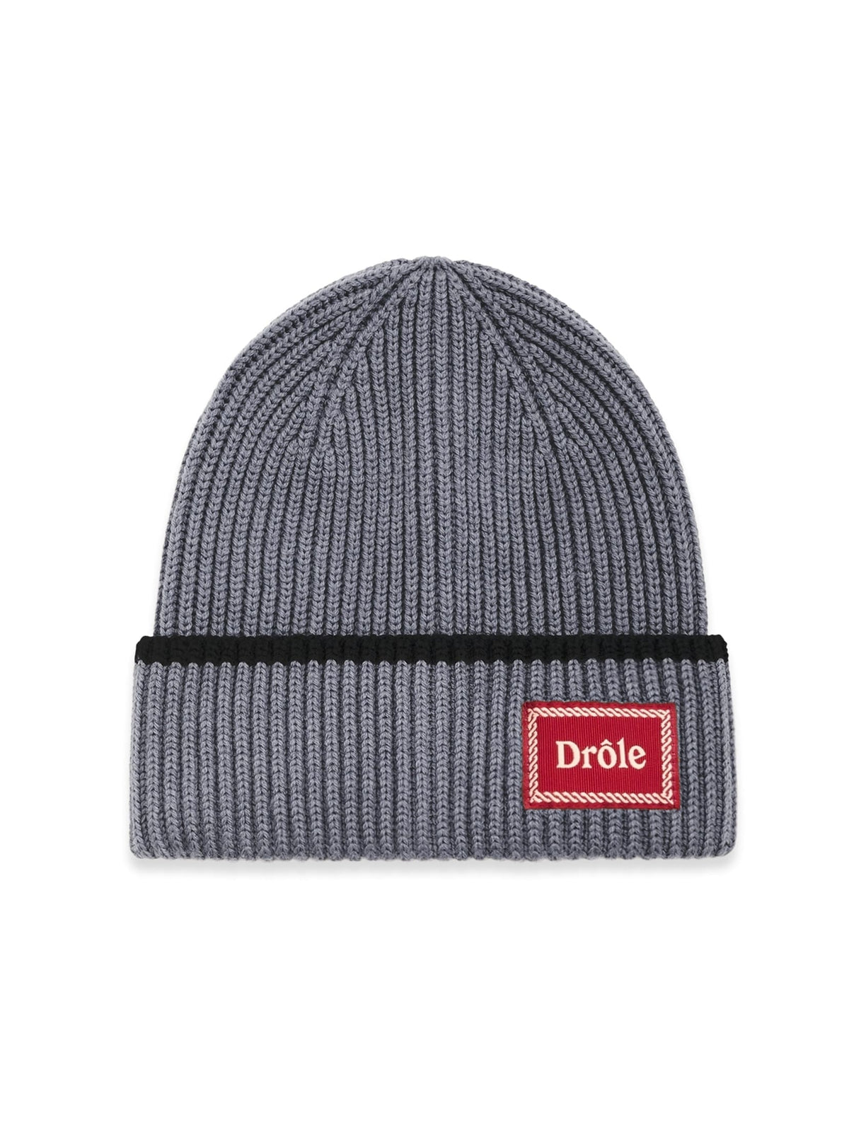 DRÔLE DE MONSIEUR Wool Beanie with Contrasting Stripe | Banlieue91