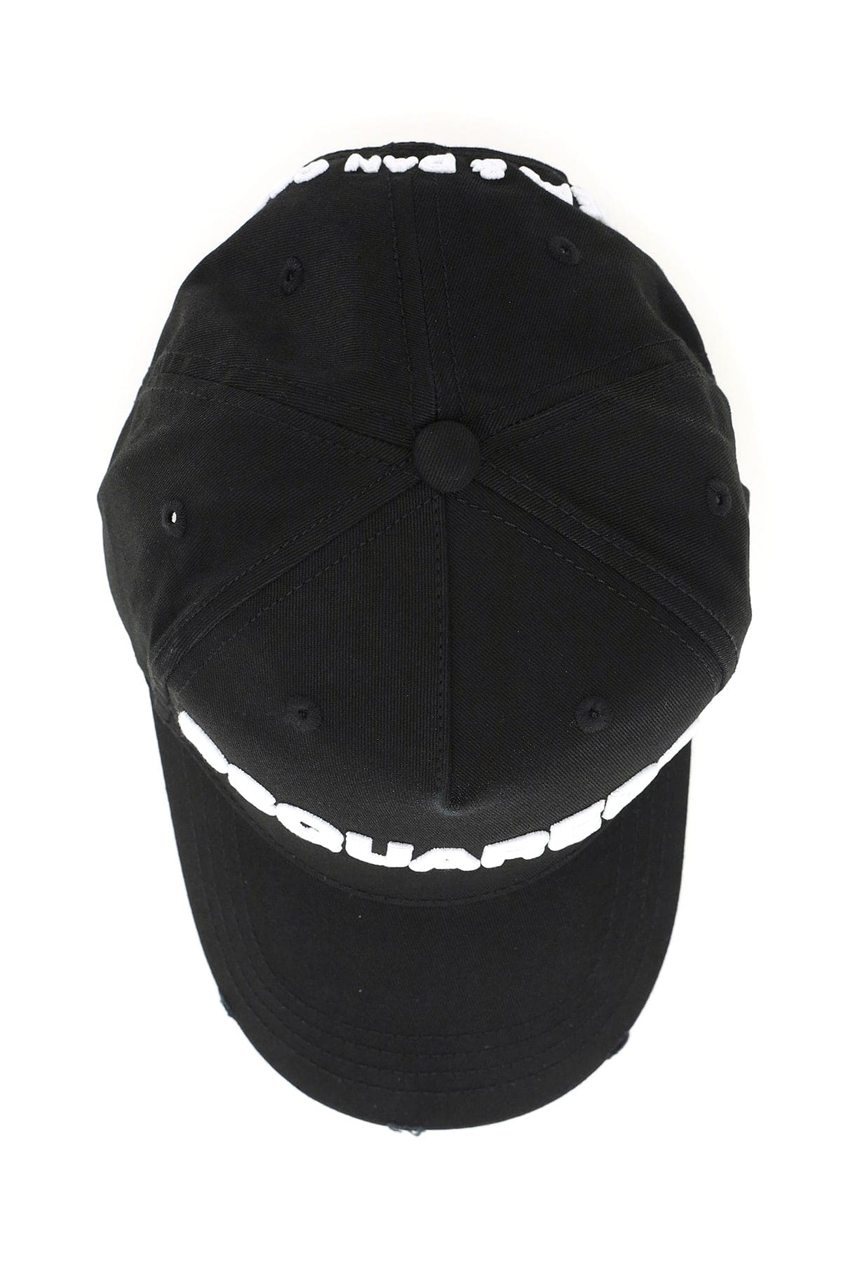 DSQUARED2 Embroidered Baseball Cap with Rips | Banlieue91