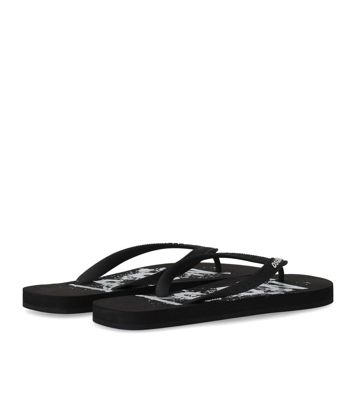 Dsquared2 Icon Splash Black Flip Flops | Banlieue91