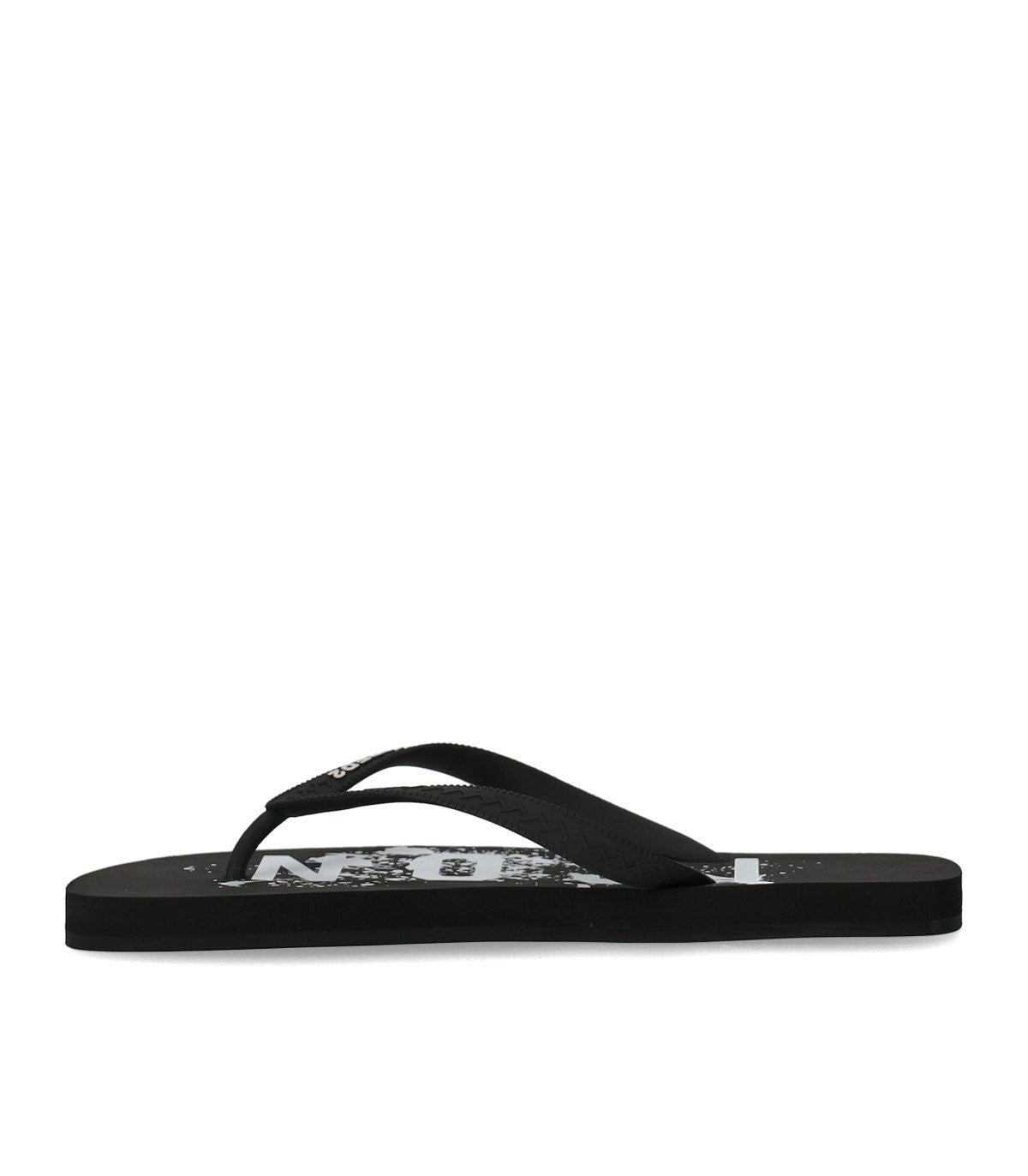 Dsquared2 Icon Splash Black Flip Flops - Banlieue91 -