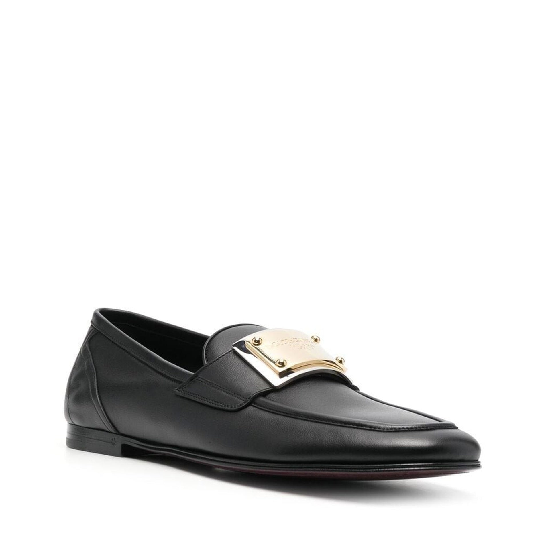 Dolce & Gabbana Leather Logo Loafers - Banlieue91 -