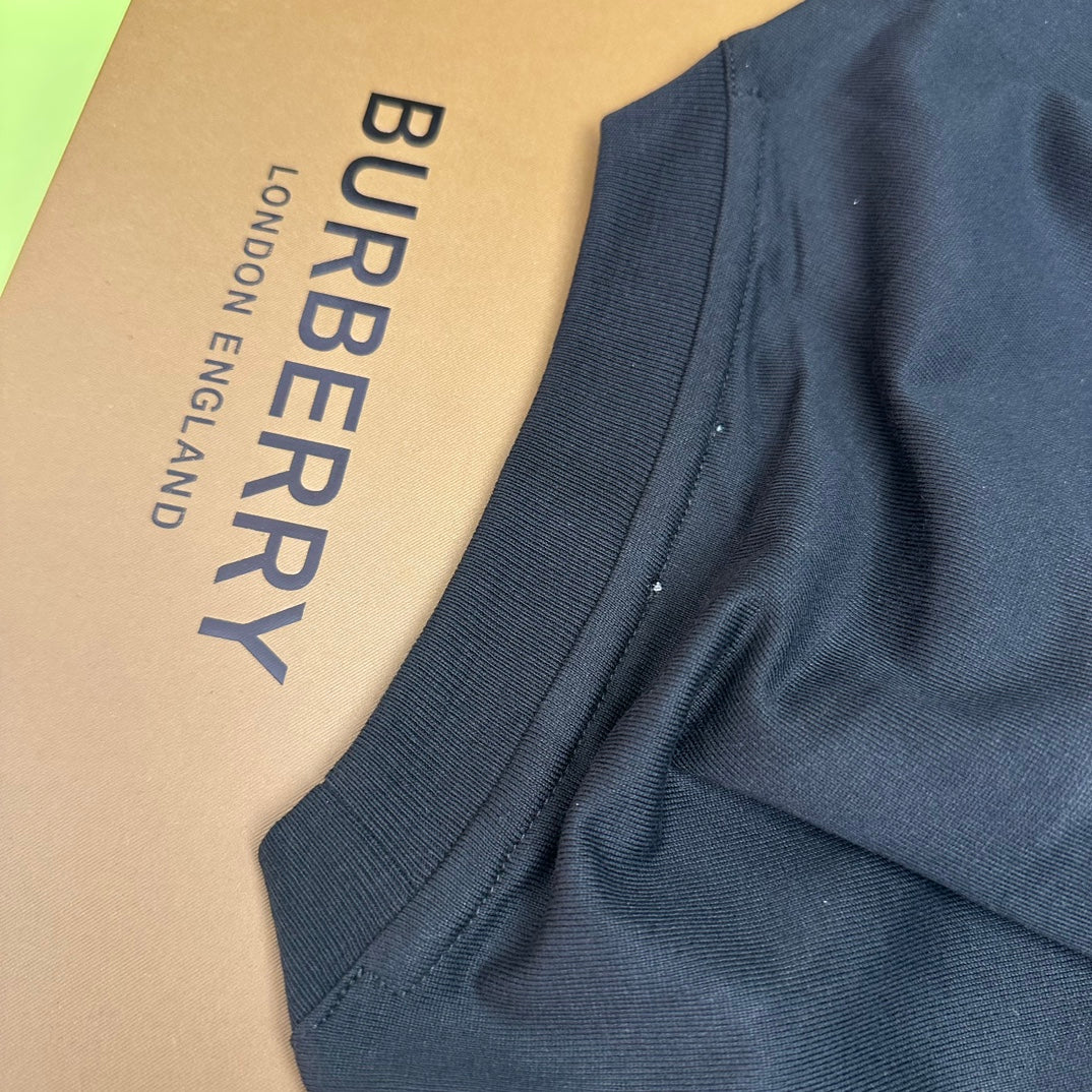 Burberry Black T-Shirt Without Collar - Banlieue91