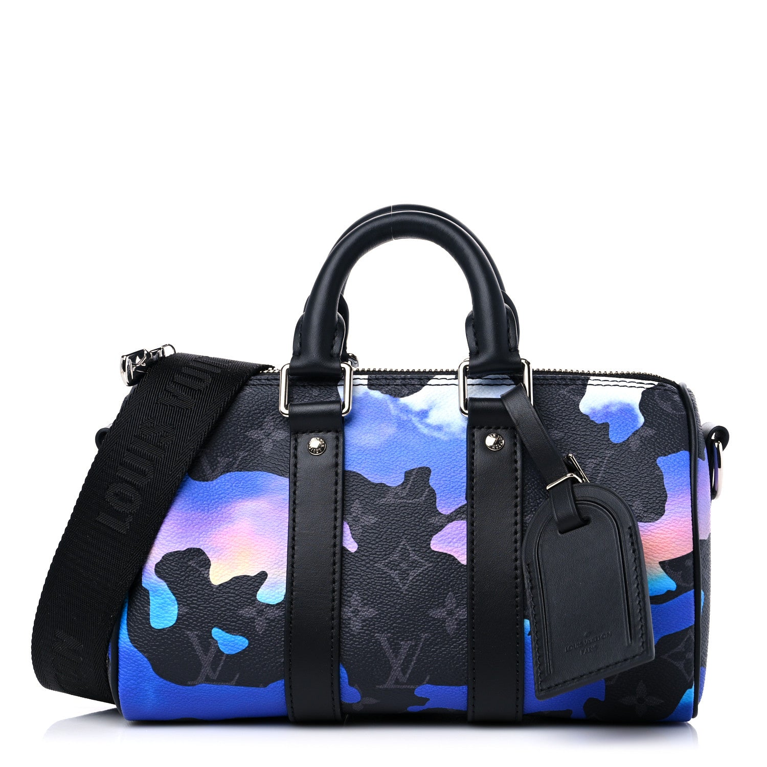 Louis Vuitton Monogram Eclipse LV Graffiti Keepall Bandouliere 25 - Banlieue91