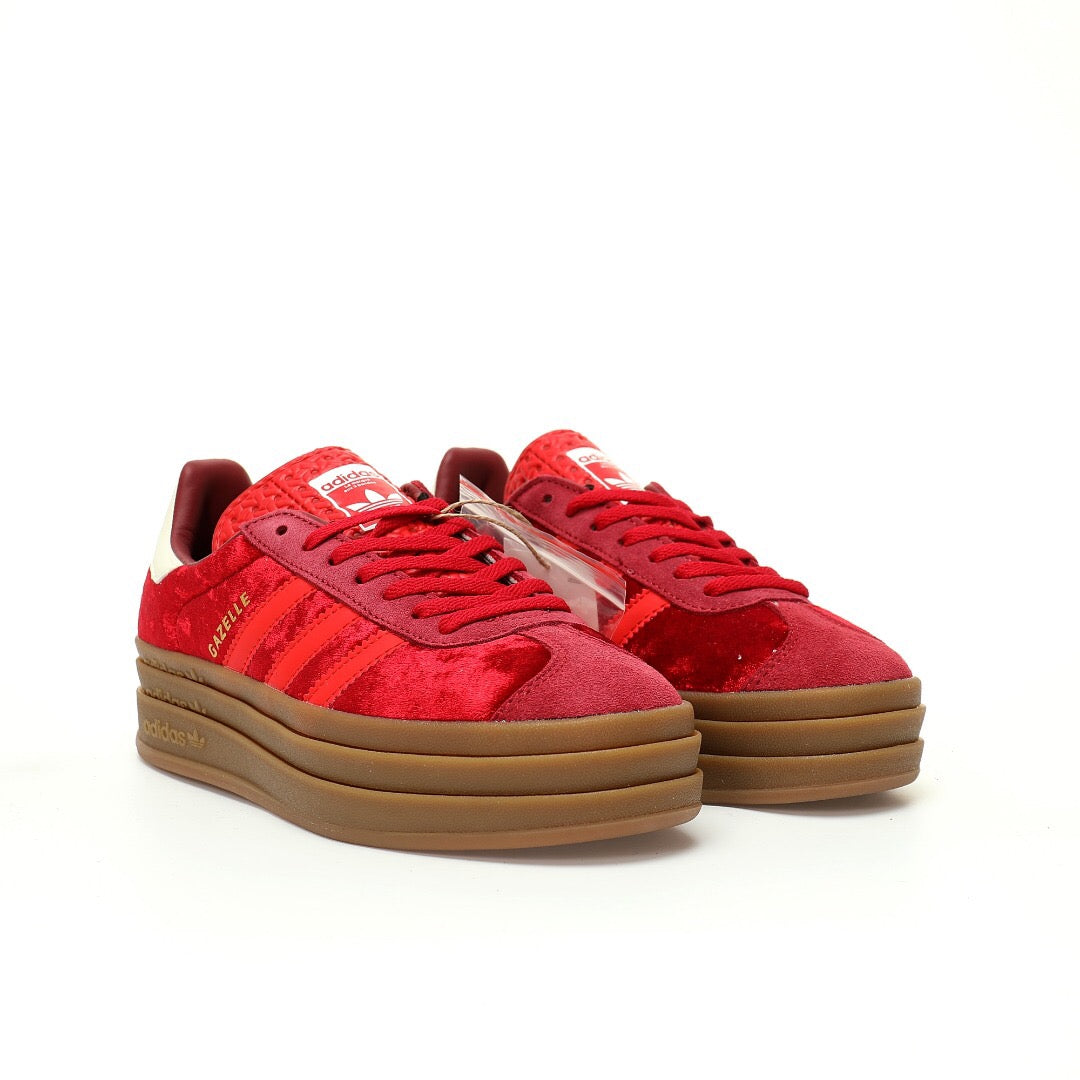 Adidas Originals Gazelle Bold 'Bright Red Velvet' - Banlieue91 -