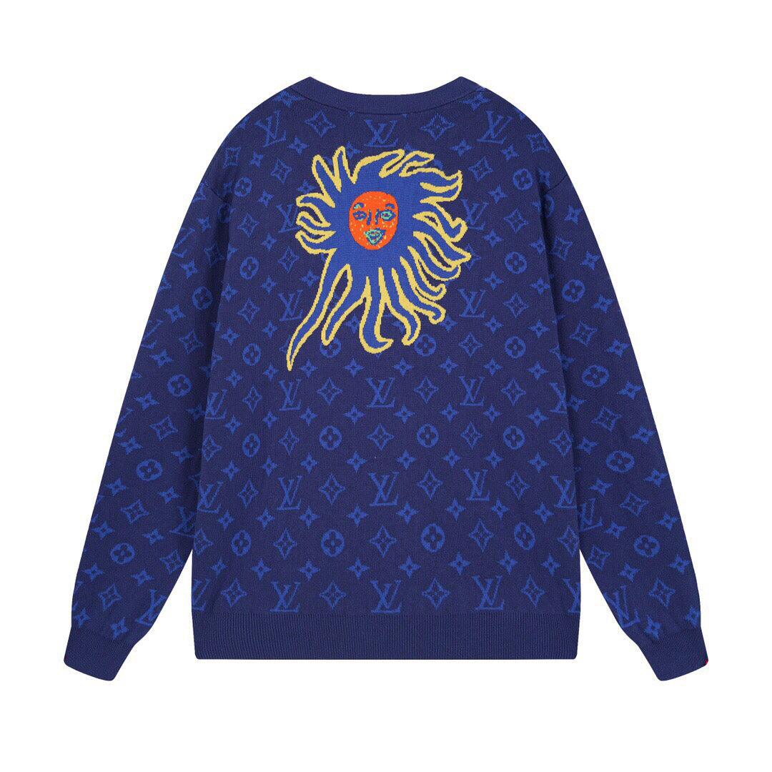 Louis Vuitton Yayoi Kusama Blue Monogram Cardigan - Banlieue91