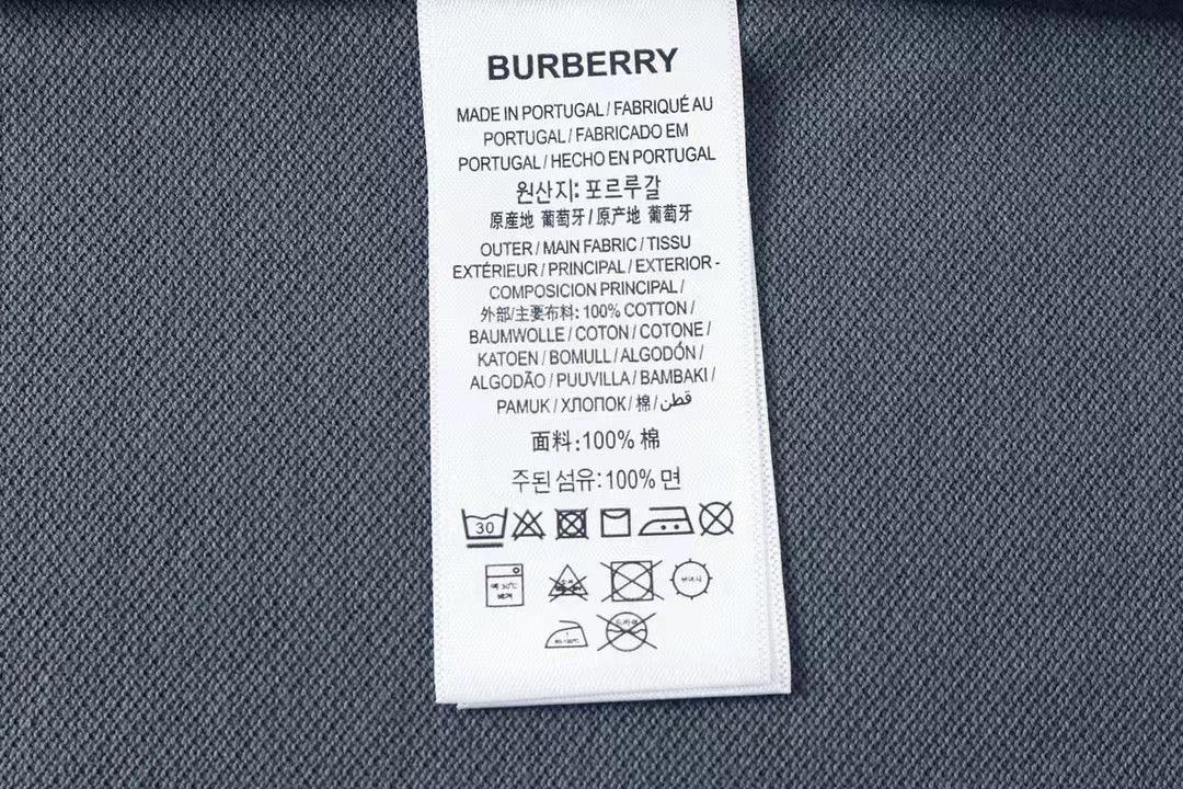 Burberry Dark Grey T-Shirt With Collar - Banlieue91