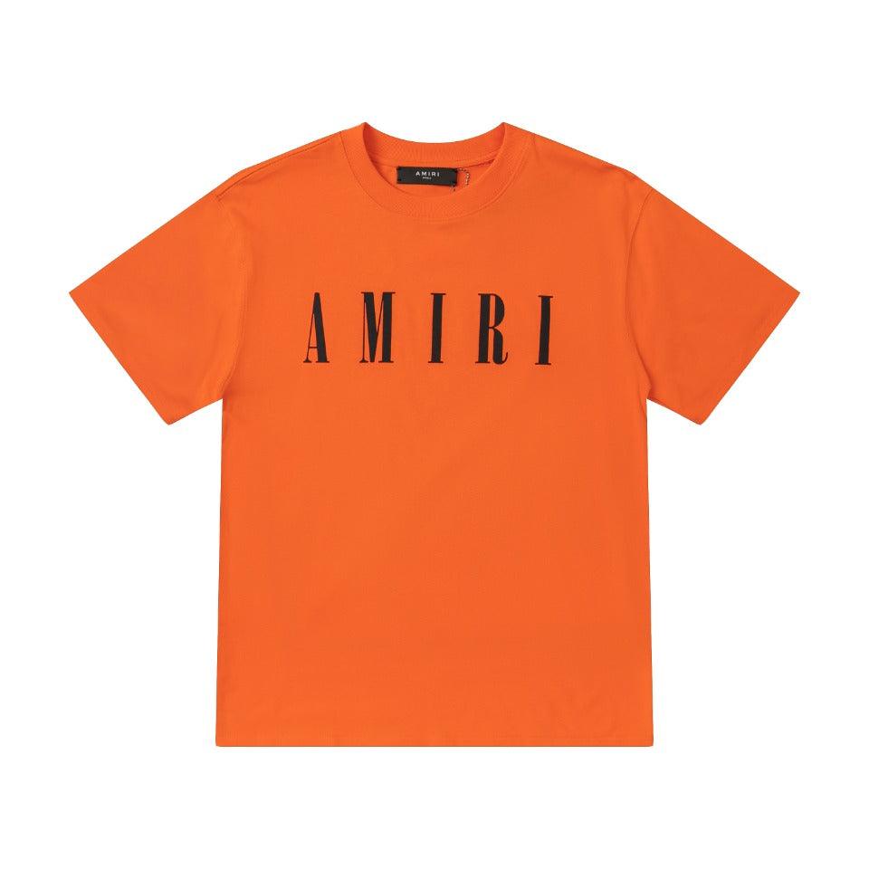 Amiri Orange T-Shirt Without Collar - Banlieue91