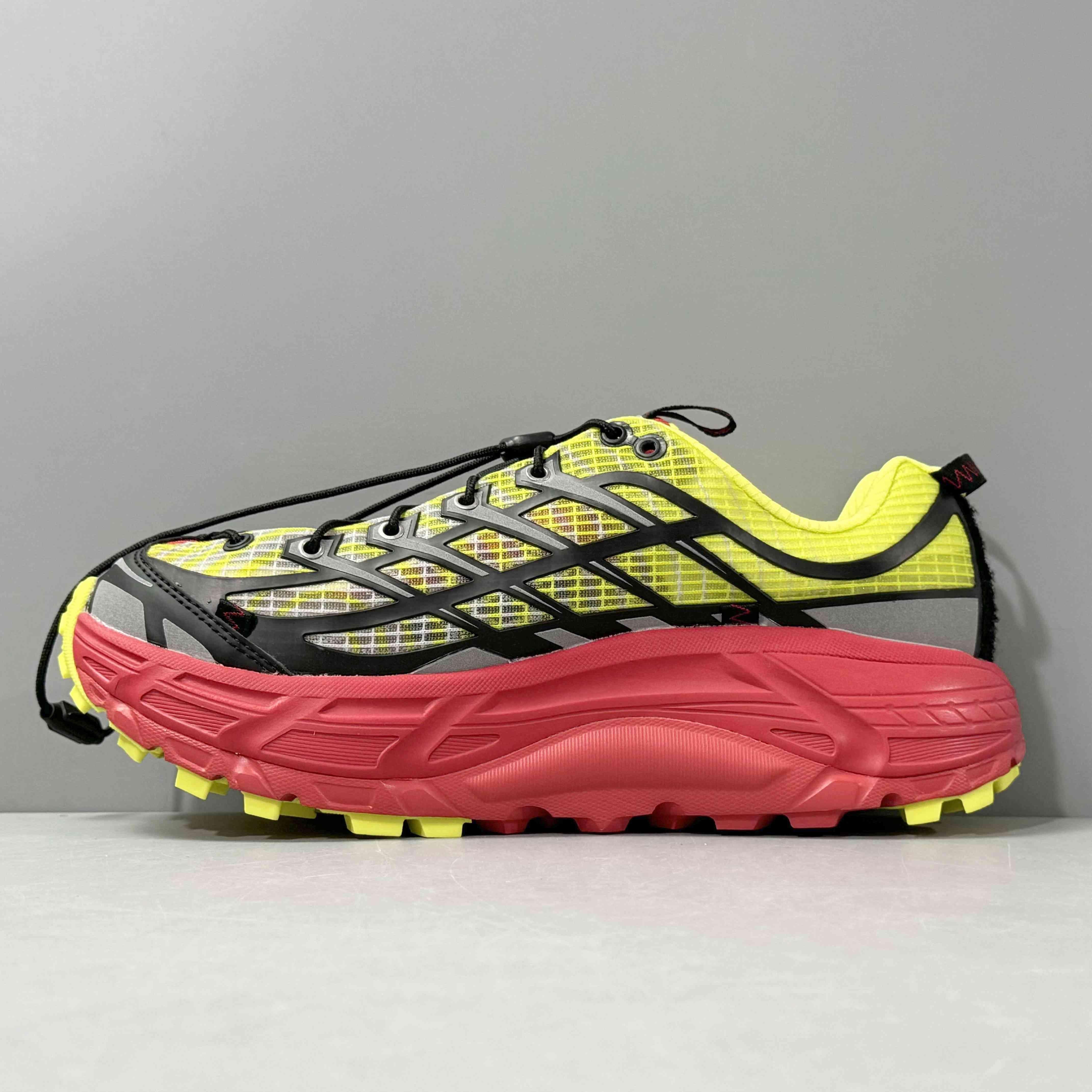 Nicole McLaughlin × Hoka Mafate Three 2 "Red/Neon Green - Banlieue91