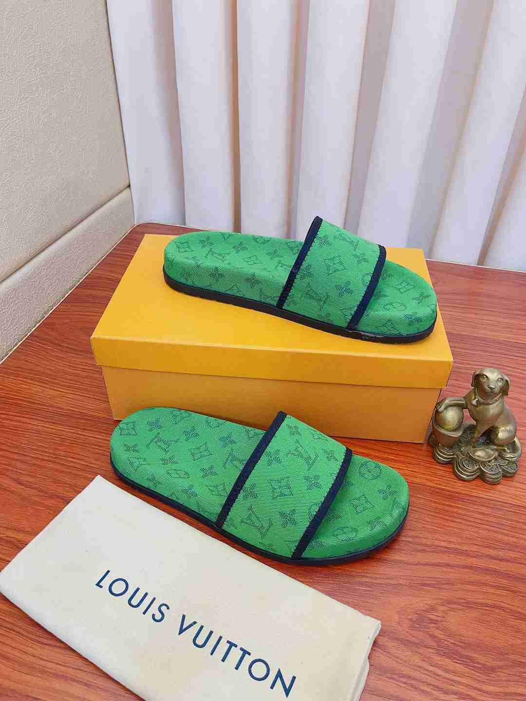 LV Sandals 'Green'