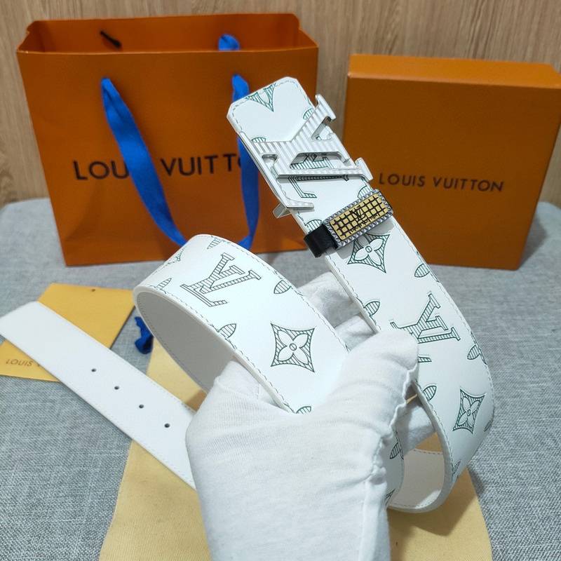 Louis Vuitton Reversible Belt 'White' - Banlieue91