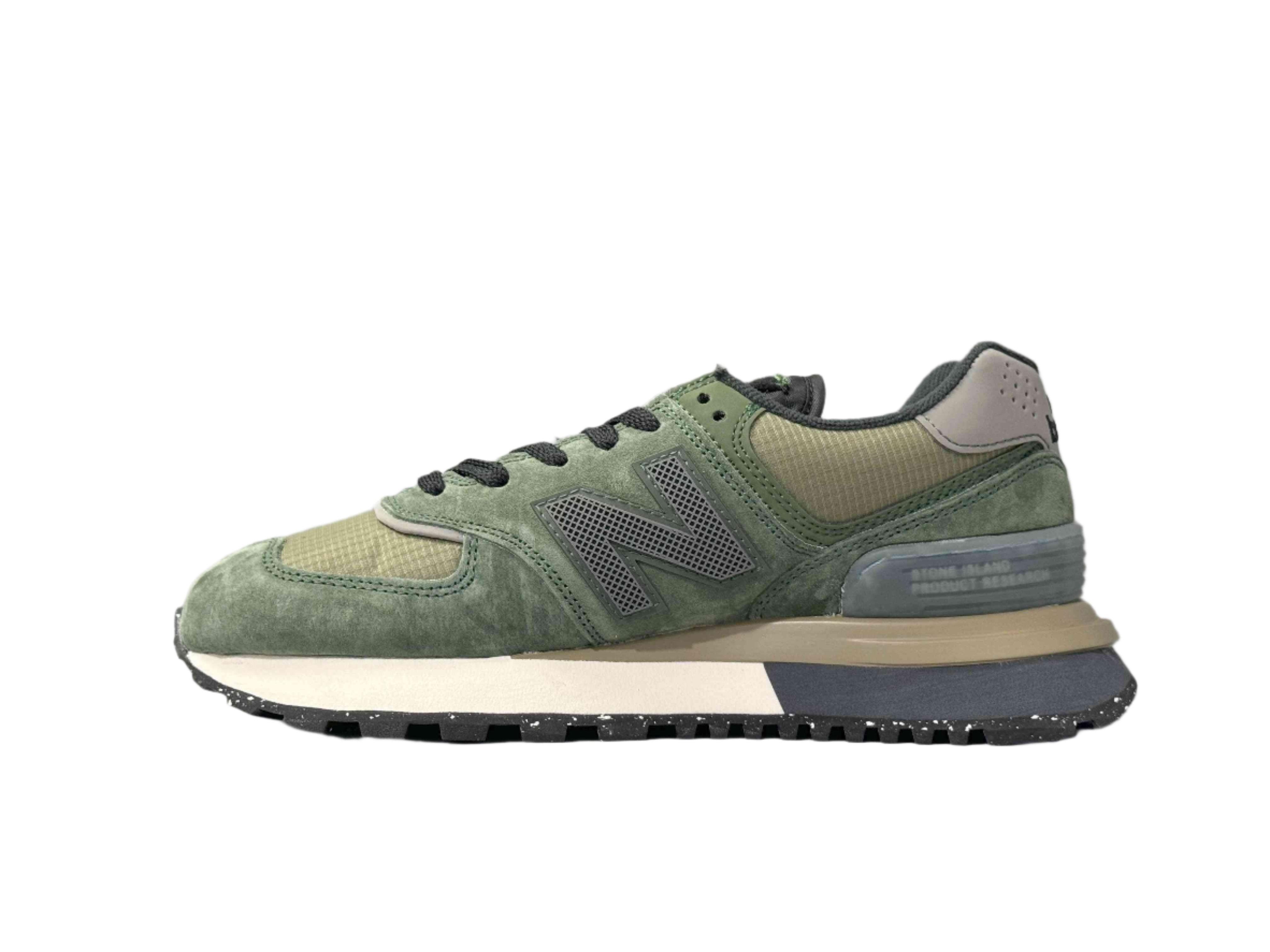 New Balance 574 Legacy Stone Island Dark Green - Banlieue91