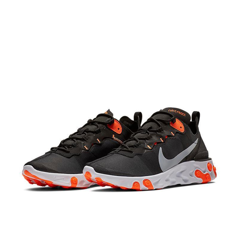 Nike React Element 55 'Black Cool Grey Total Orange' - Banlieue91