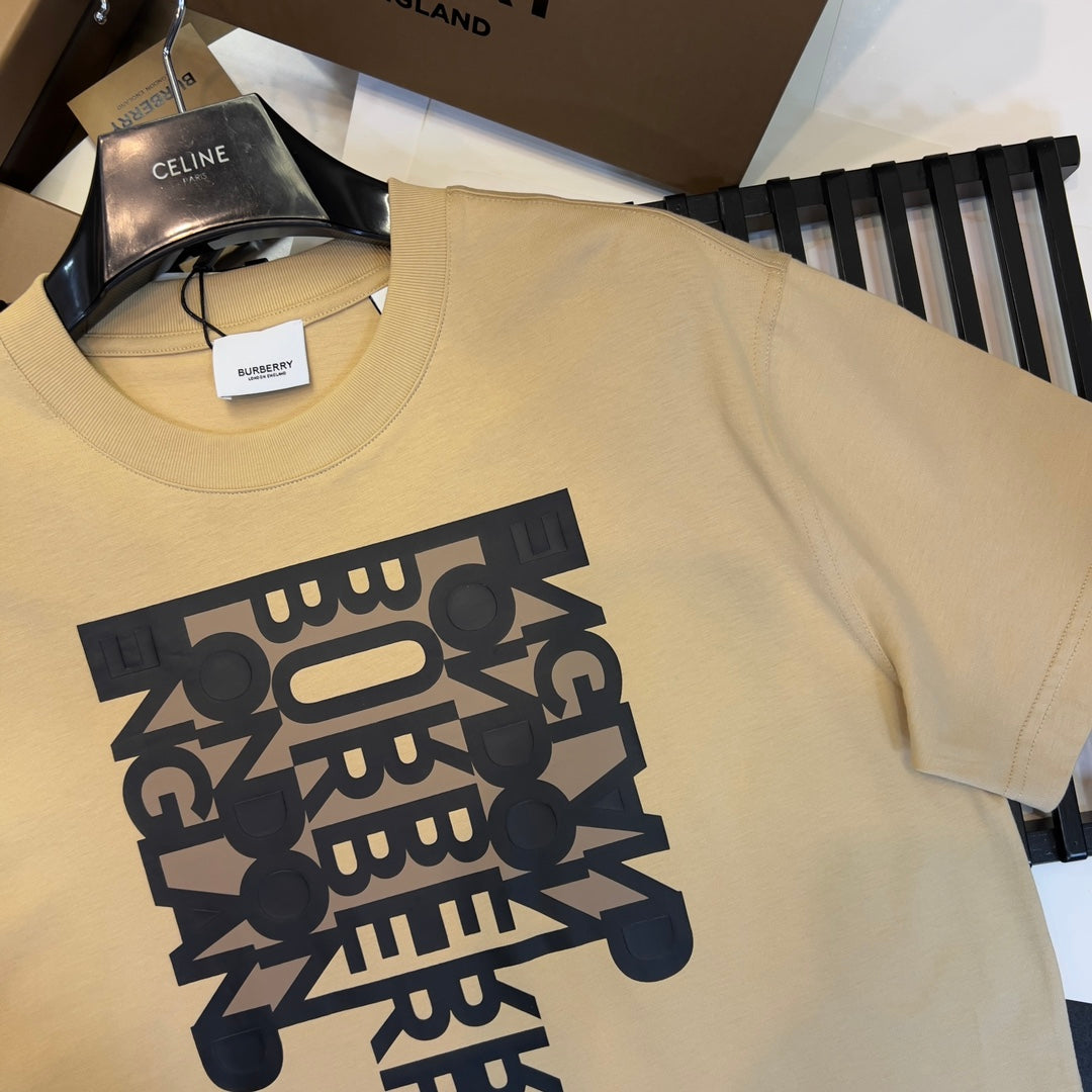 Burberry T-Shirt Without Collar 'Beige' - Banlieue91