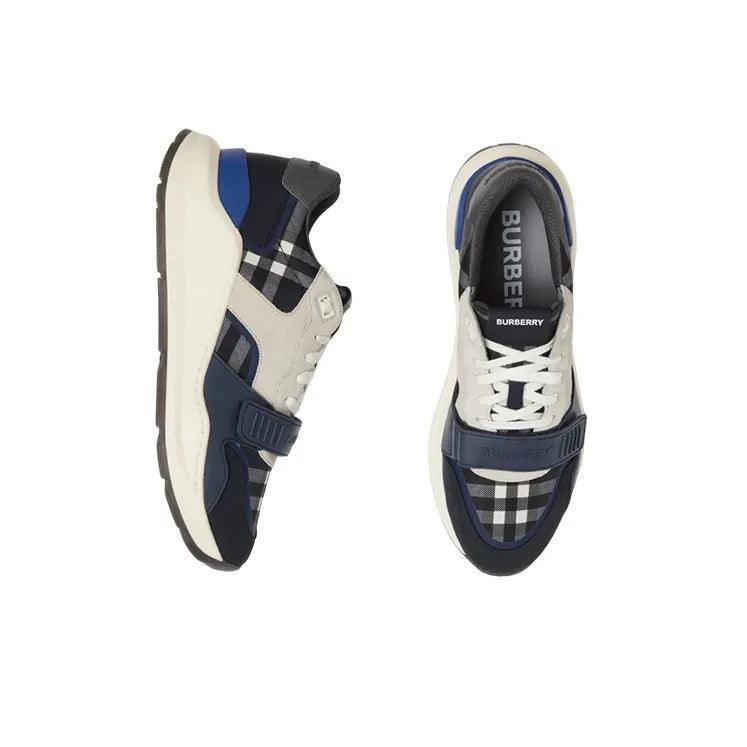 Burberry Check Sneakers 'Dark Charcoal Blue' - Banlieue91 -