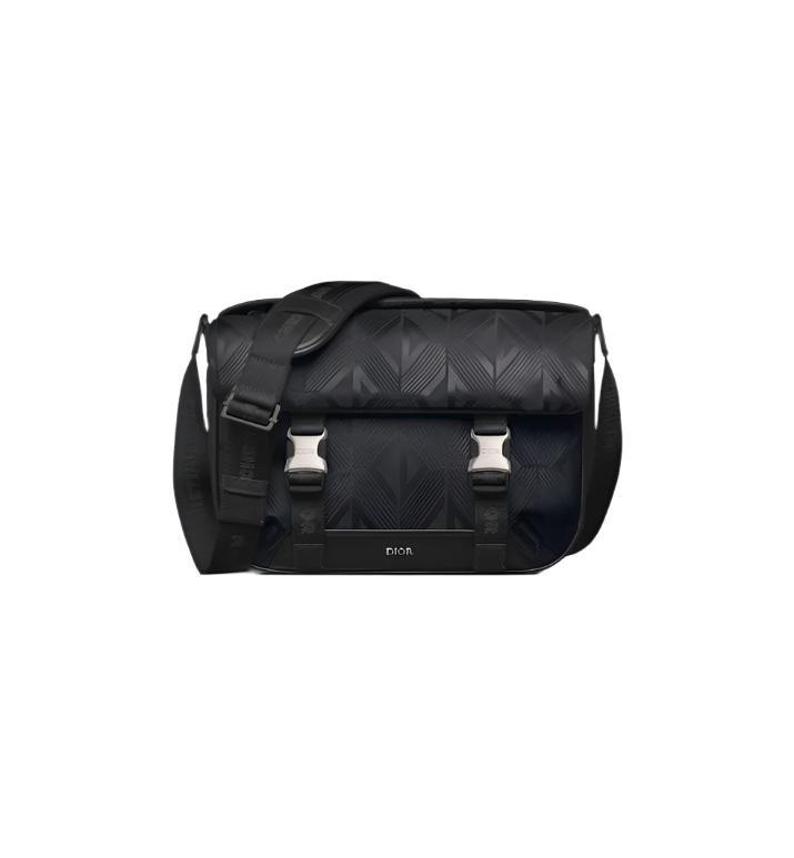 Dior Men Explorer Messenger Bag Black CD Diamond Mirage Ski Capsule Nylon - Banlieue91