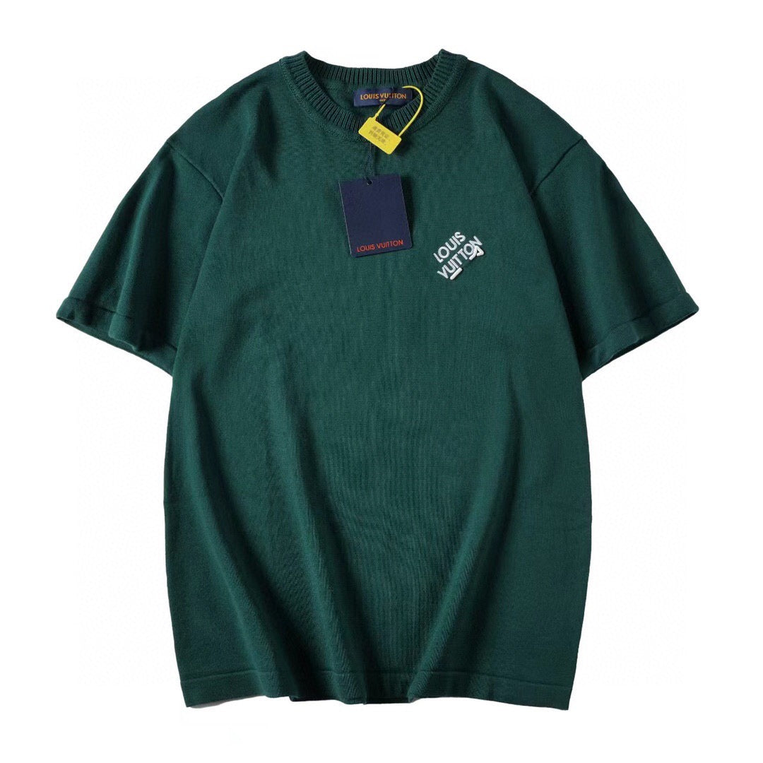 Louis Vuitton T-Shirt Without Collar 'Green' - Banlieue91