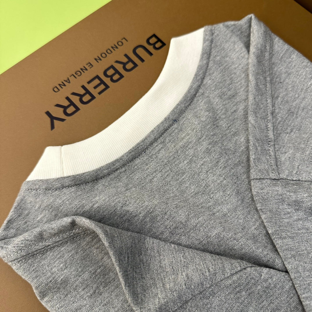 Burberry T-Shirt Without Collar 'Grey' - Banlieue91