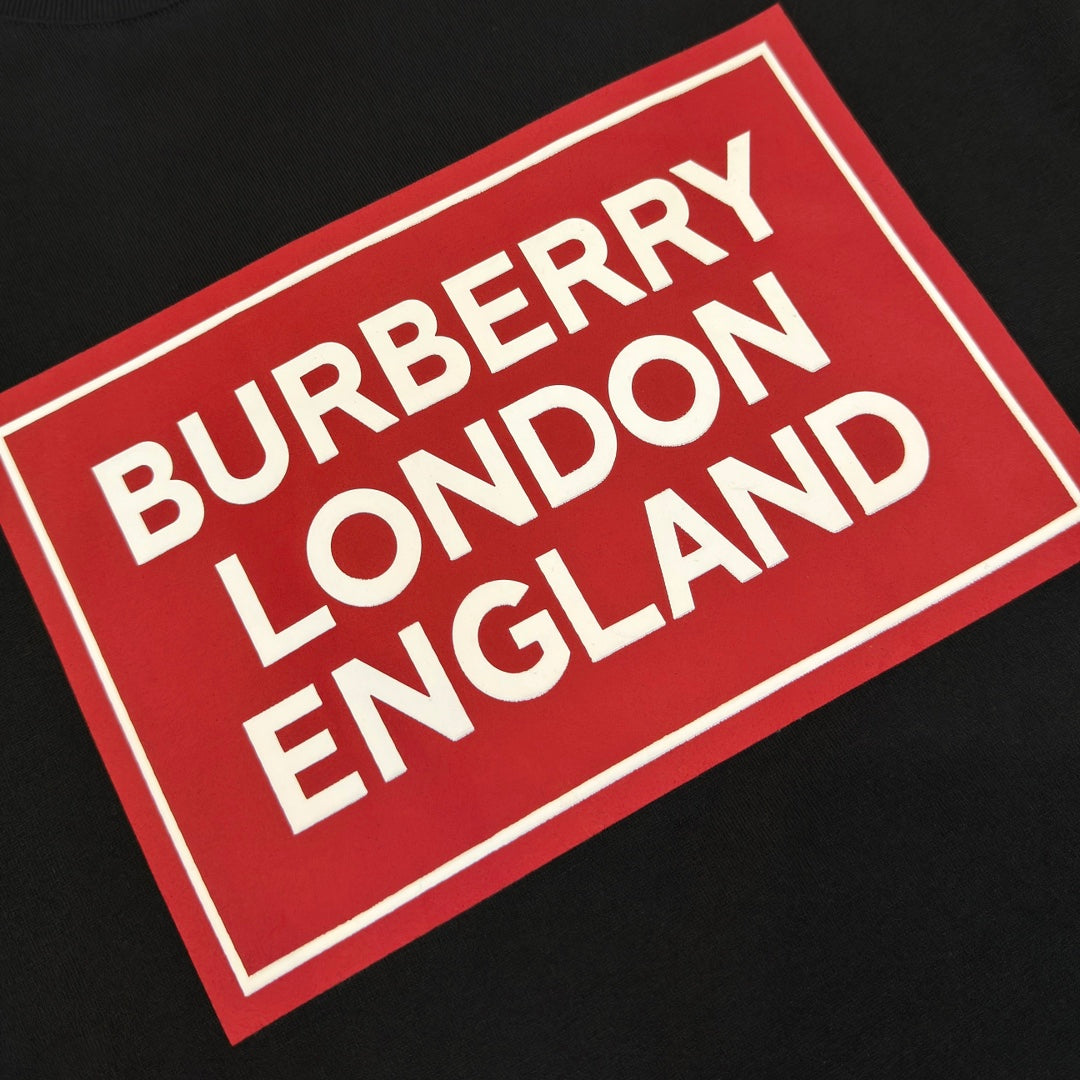 Burberry Black & Red T-Shirt Without Collar - Banlieue91