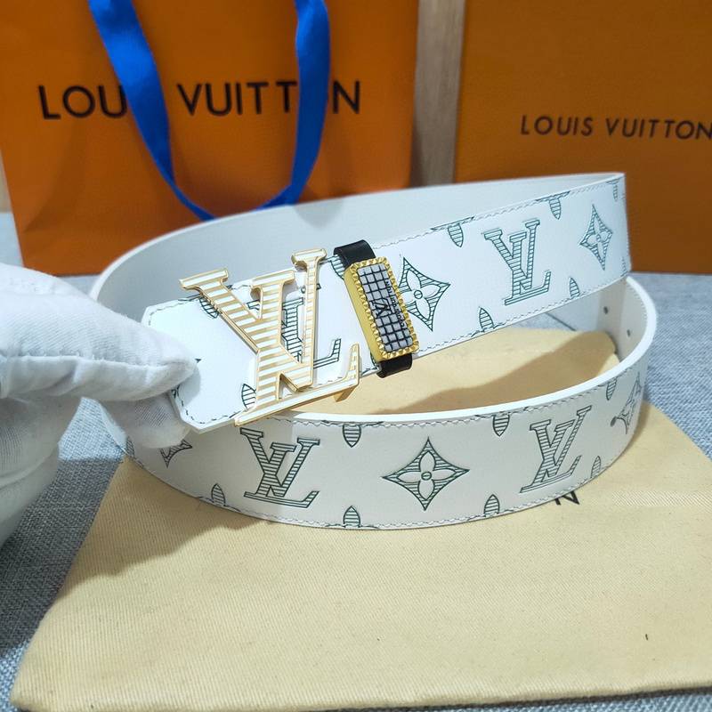 Louis Vuitton Reversible Belt 'White' - Banlieue91