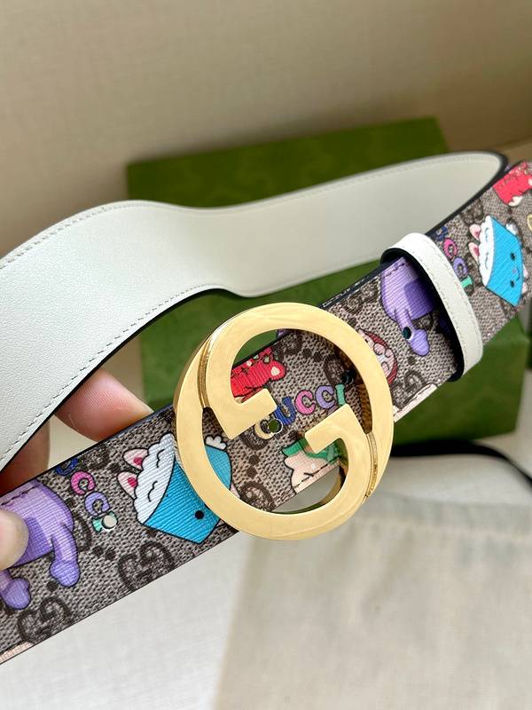 GUCCI Cartoon Print Logo Belt 'Multicolor' - Banlieue91