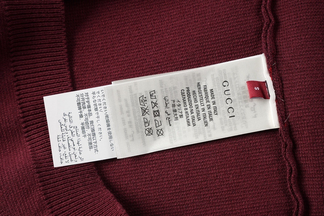 Close-up of the Gucci T-Shirt Without Collar 'Black', highlighting the relaxed fit and casual luxury style.
