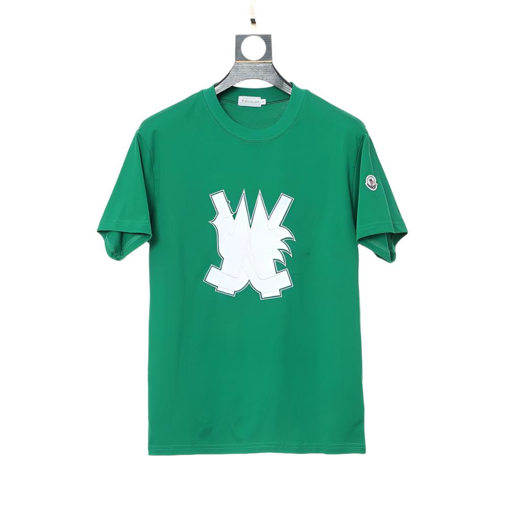 Moncler T-Shirt Without Collar 'Green' - Banlieue91