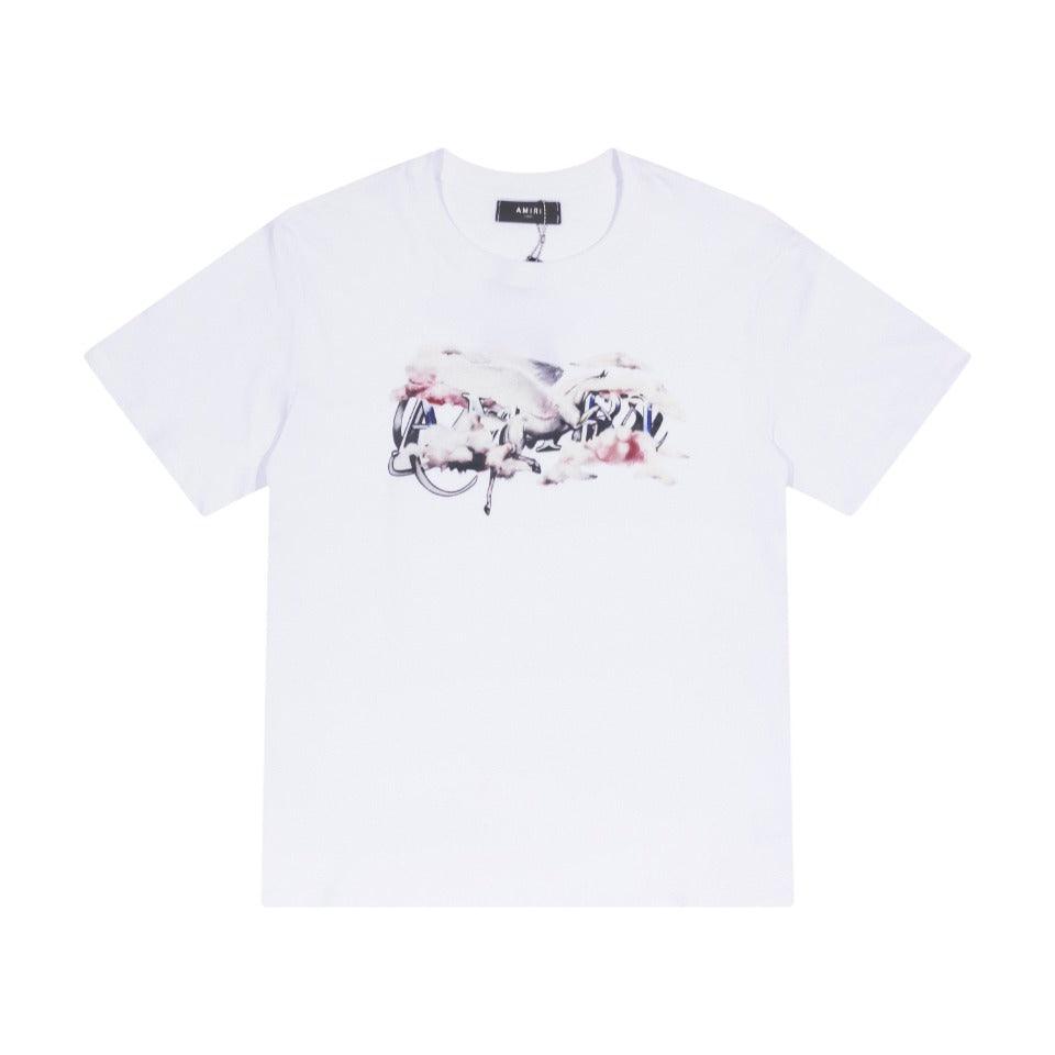 Amiri White T-Shirt Without Collar - Banlieue91