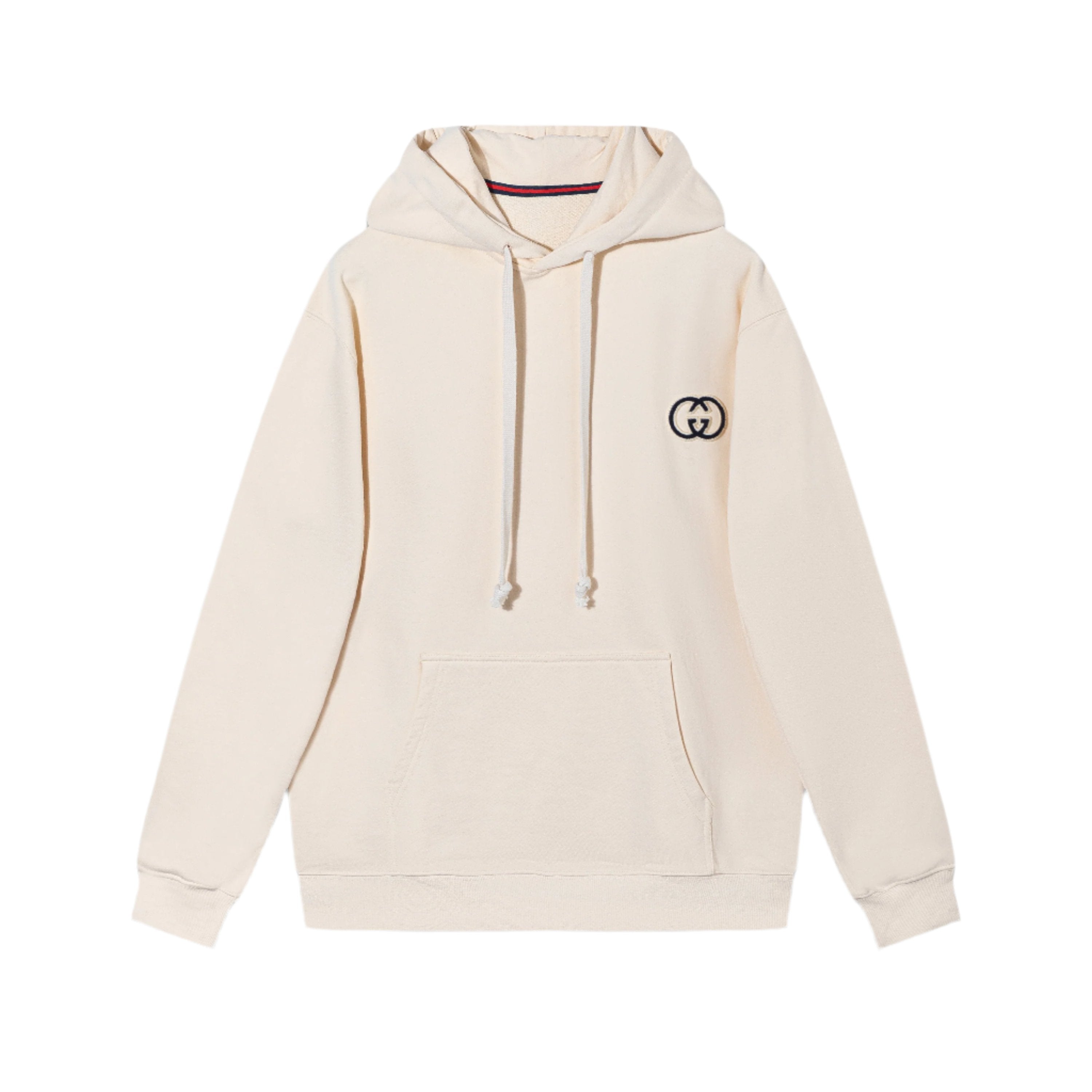 Gucci Cotton jersey hooded sweatshirt Beige - Banlieue91