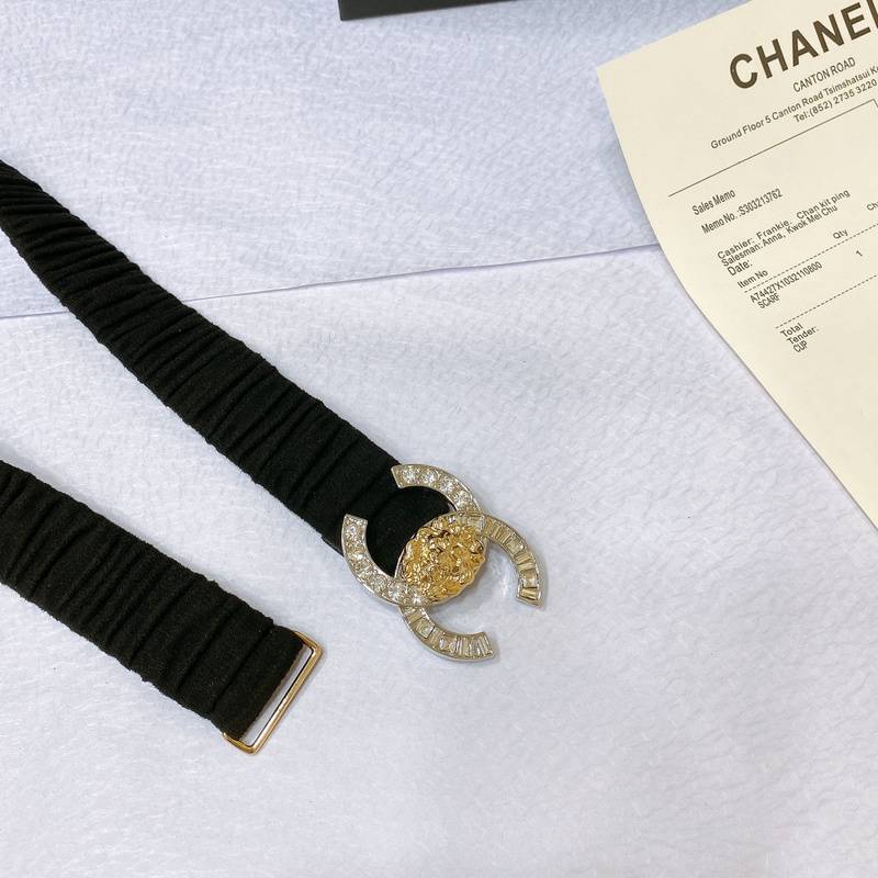 Chanel Leather Women’s Belt 'Black' - Banlieue91