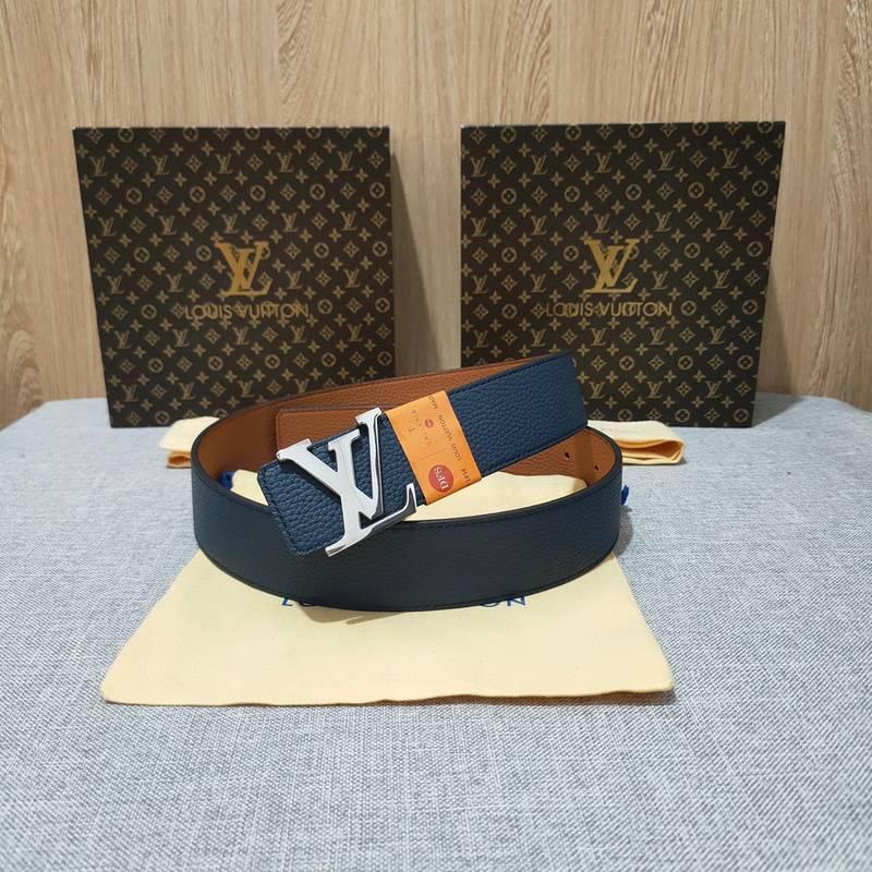 Louis Vuitton Double Belt 'Brown/Blue' - Banlieue91