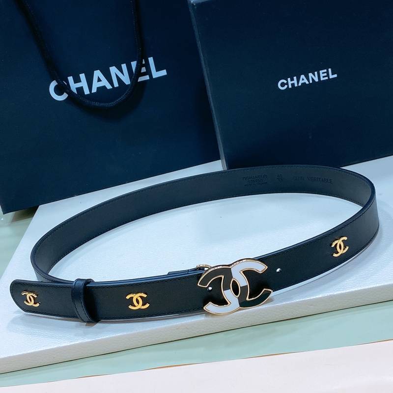 Chanel Women Logo Banding Belt 'Black' - Banlieue91