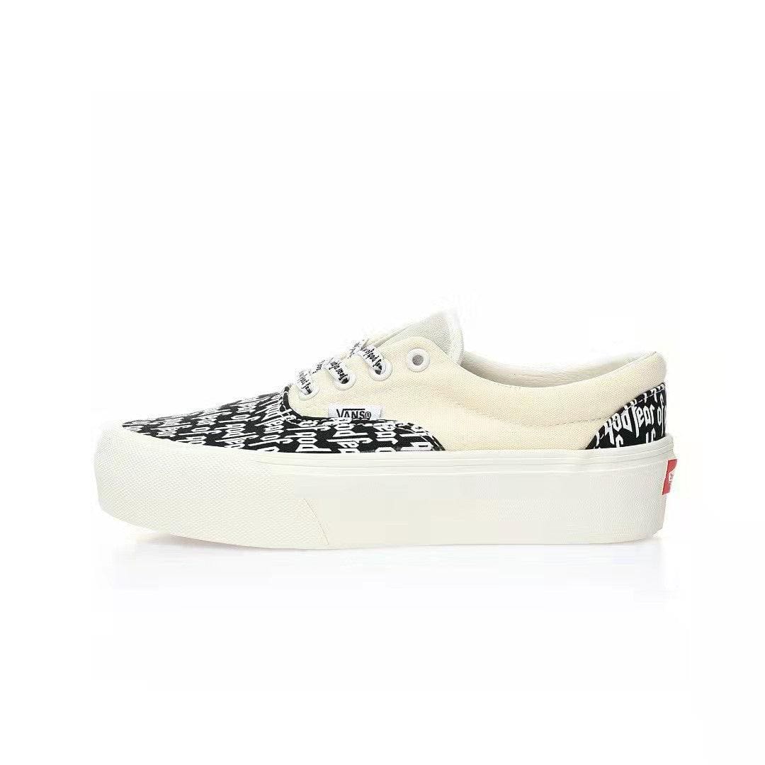 Fear of God x Vans Authentic Platform Low 'White/Black FOG' | Banlieue91