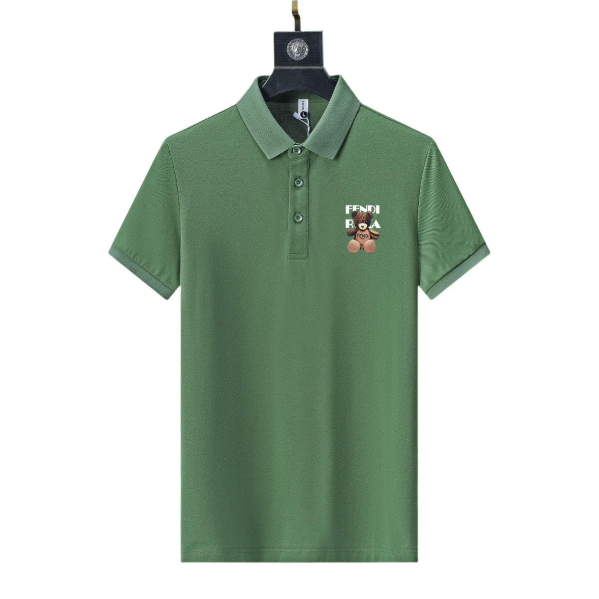 Fendi Green T-shirt with Collar | Banlieue91