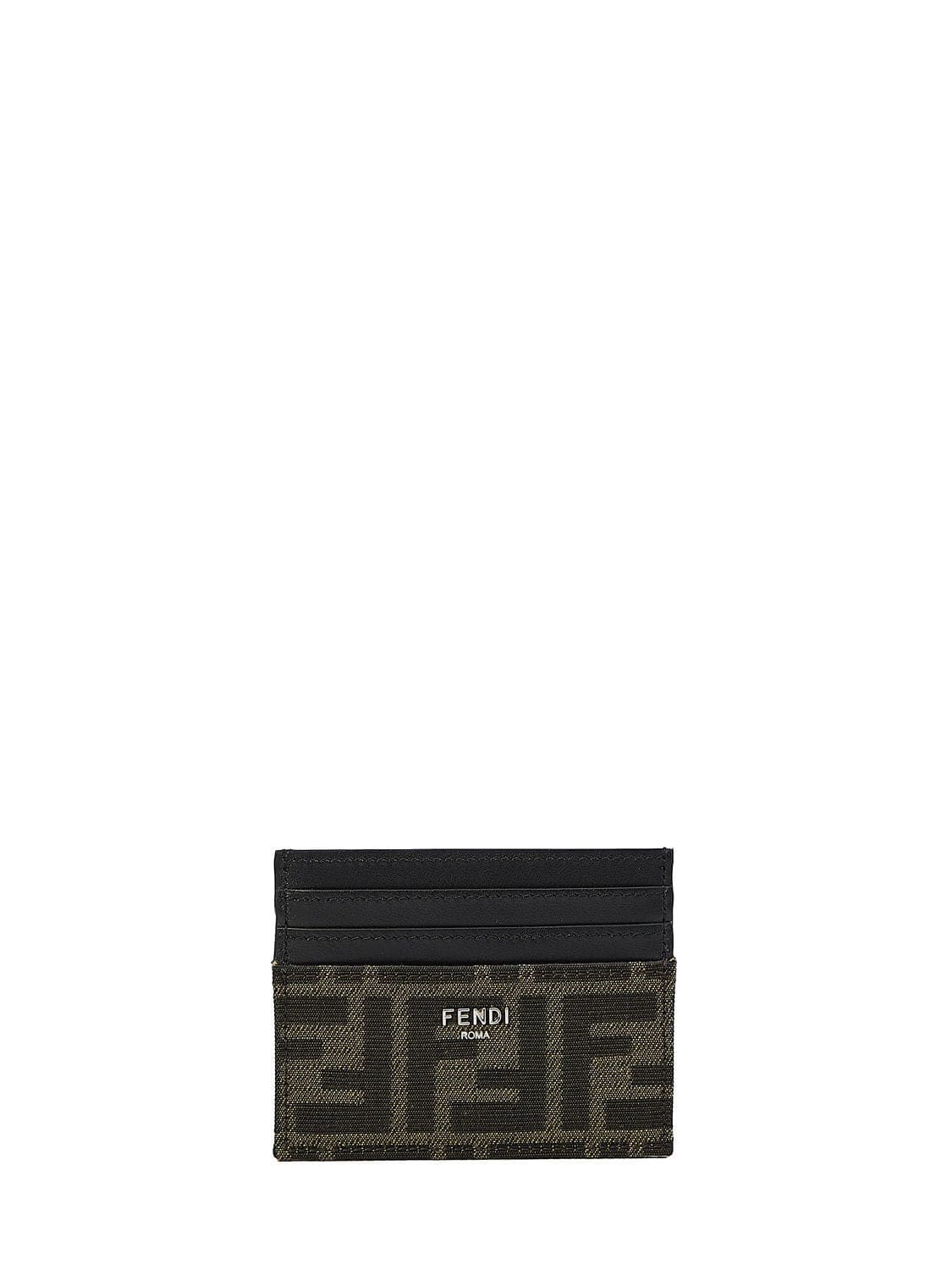 FENDI Jacquard Leather Card Holder - Mini | Banlieue91